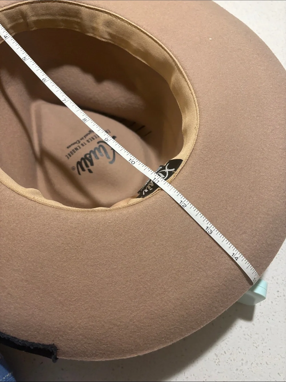 Xlusiv Wide Brim Felt Hat - Tan Camel 🐫